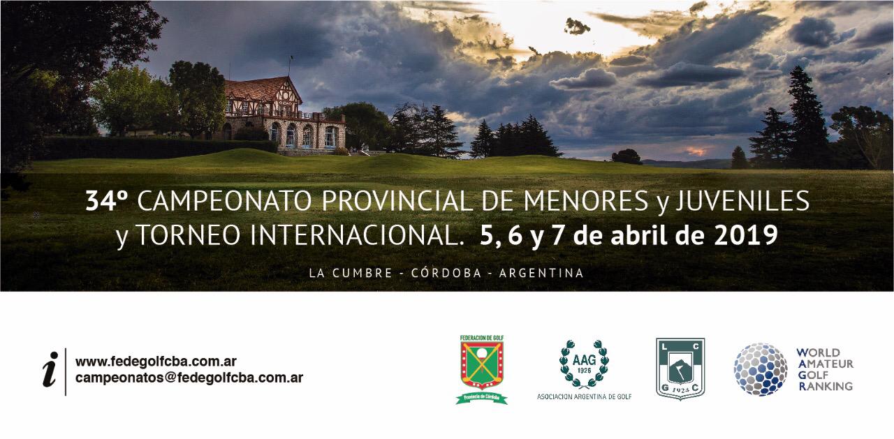 Se aproxima el 34º campeonato provincial de torneo internacional en la cumbre golf club