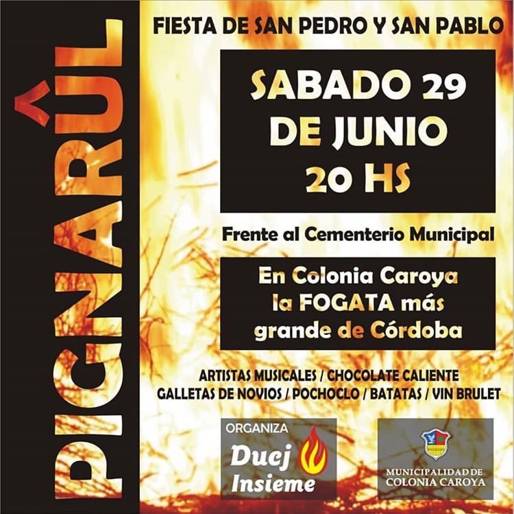 Pignarúl: La fogata más grande de Córdoba tiene su festival en Colonia Caroya