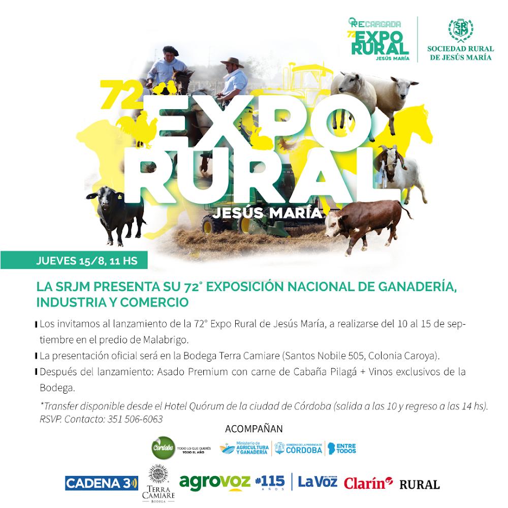Se presentará la 72° Expo Rural de Jesús María